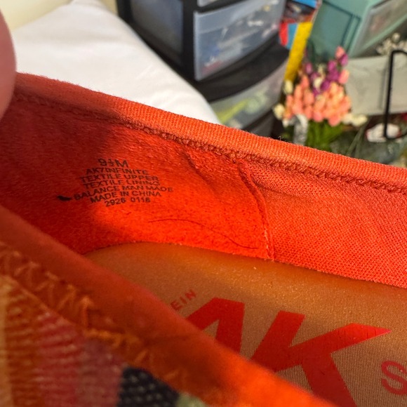 AK Anne Klein Sport Striped Ballet Flats‎ 9.5 Red Bow Accent Cute Shoes - Picture 7 of 8